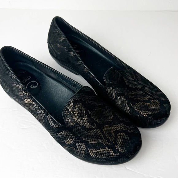 SZ 38 Dansko Snakeskin Patter Black & Gold - Picture 2 of 7